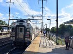 NJT Multilevel Cab Car # 7007 trails on a westbound out of Edison Station